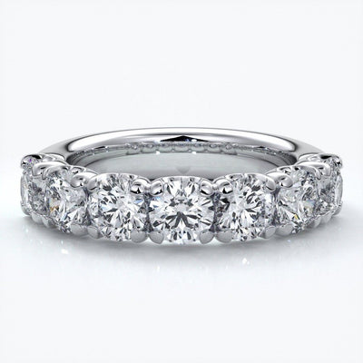 Tulip set wedding band -4mm