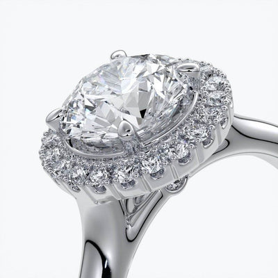 Round halo 1ct