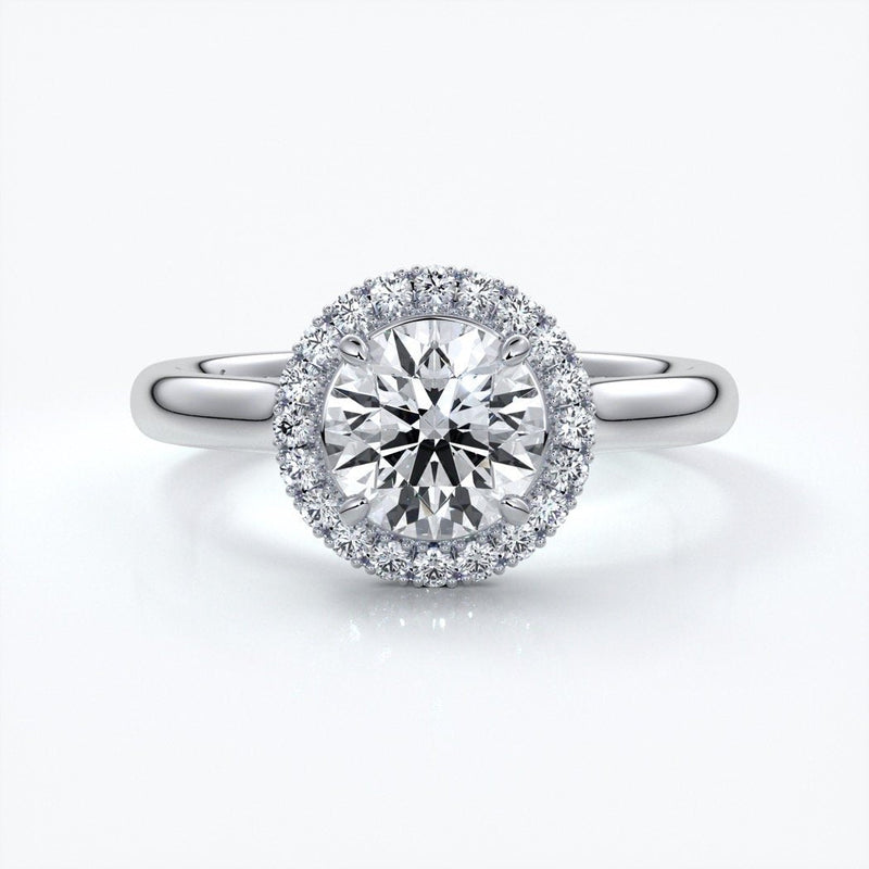 Round halo 1ct