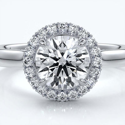 Round halo 1ct