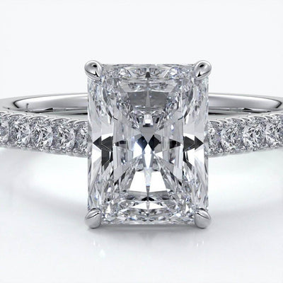 Radiant 2ct cathedral